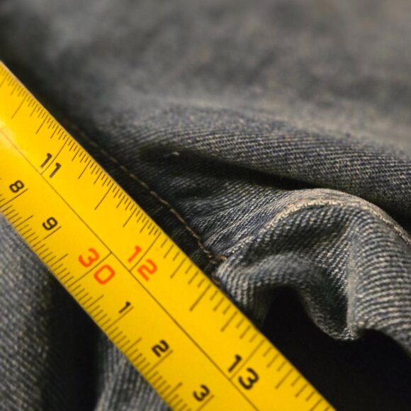 New Cool Distressed Ripped Sequin Wide Leg Jeans size L 30-31 - Picture 8 of 9